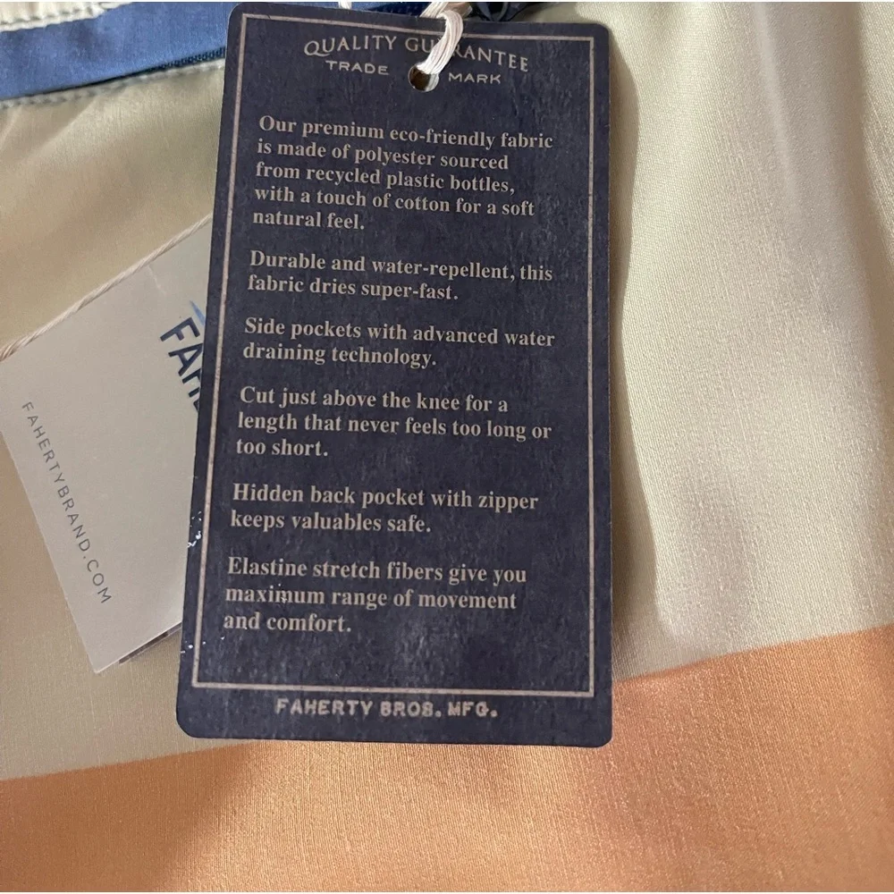 Faherty Board Shorts Soleil Sun & Wave‎ 42W NWT$98